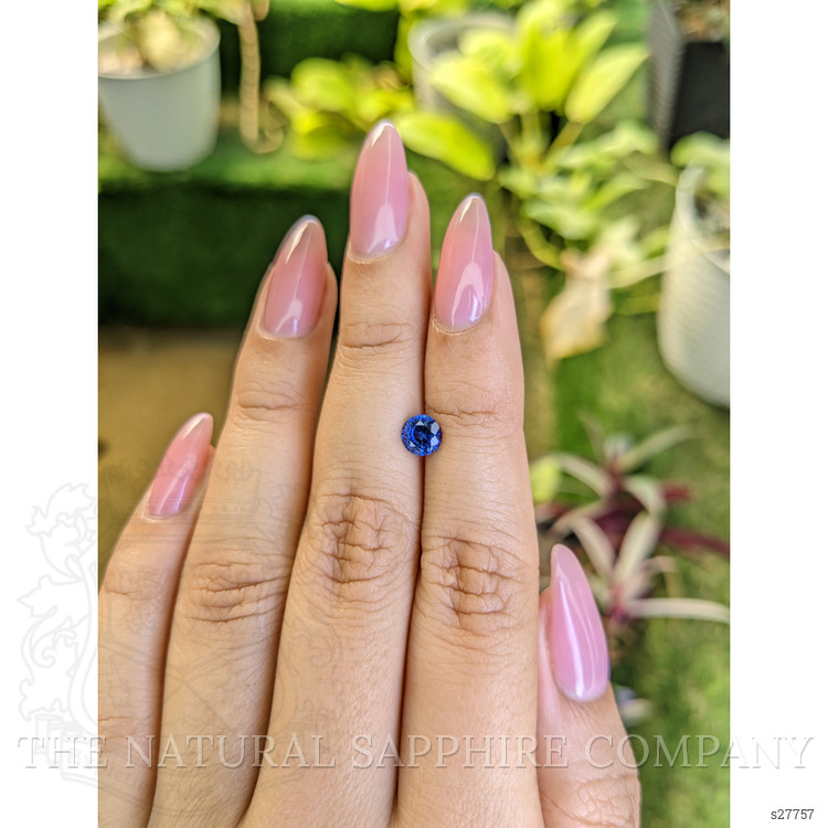 0.72 Ct. Blue Sapphire from Ceylon (Sri Lanka)