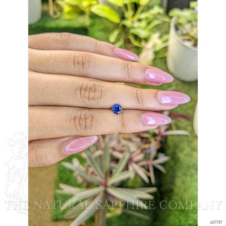 0.72 Ct. Blue Sapphire from Ceylon (Sri Lanka)