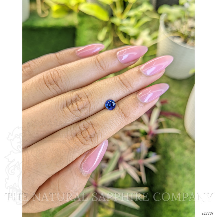 0.72 Ct. Blue Sapphire from Ceylon (Sri Lanka)