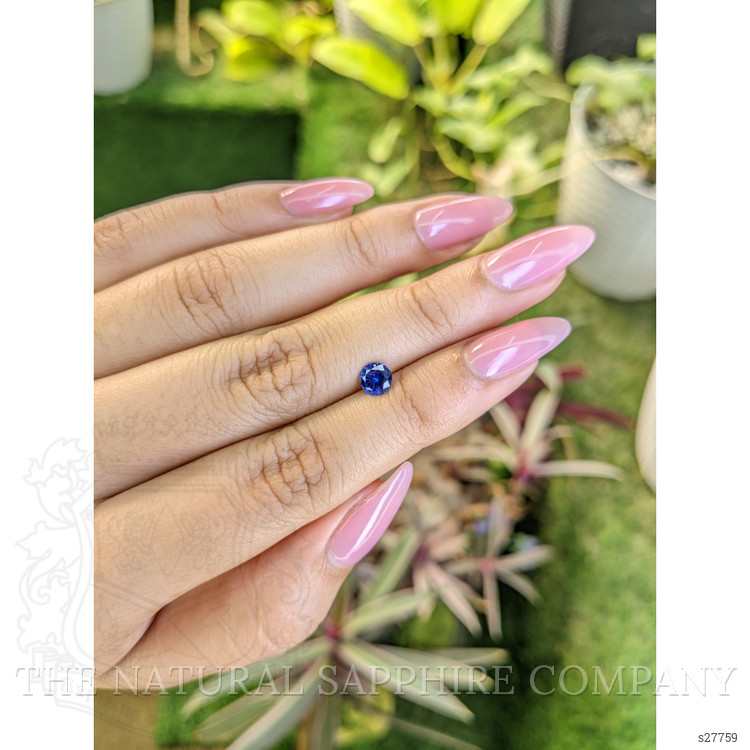 0.65 Ct. Blue Sapphire from Ceylon (Sri Lanka)
