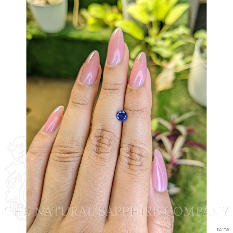 0.65 Ct. Blue Sapphire from Ceylon (Sri Lanka)