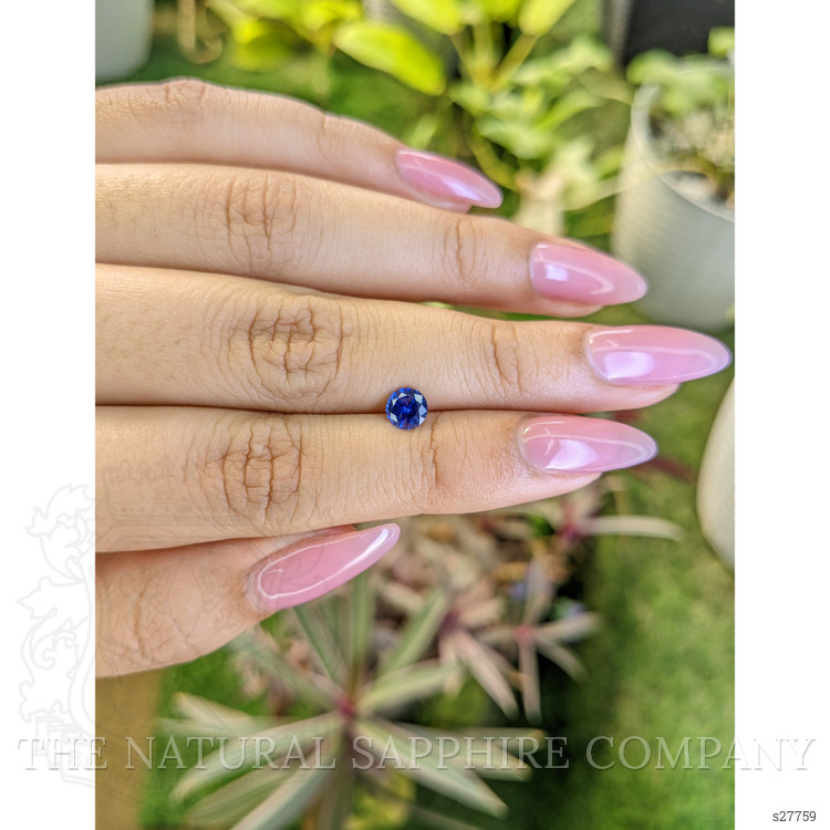 0.65 Ct. Blue Sapphire from Ceylon (Sri Lanka)