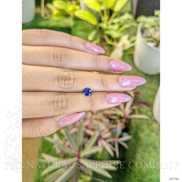 0.78 Ct. Blue Sapphire from Ceylon (Sri Lanka)