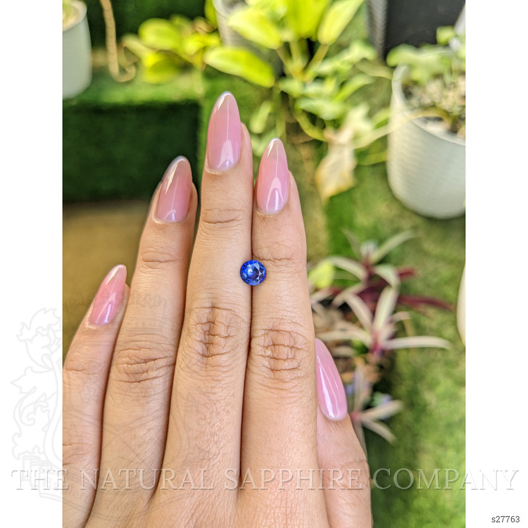 0.82 Ct. Blue Sapphire from Ceylon (Sri Lanka)