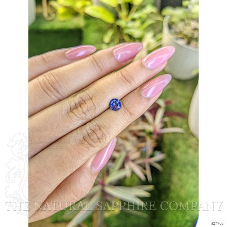 0.82 Ct. Blue Sapphire from Ceylon (Sri Lanka)