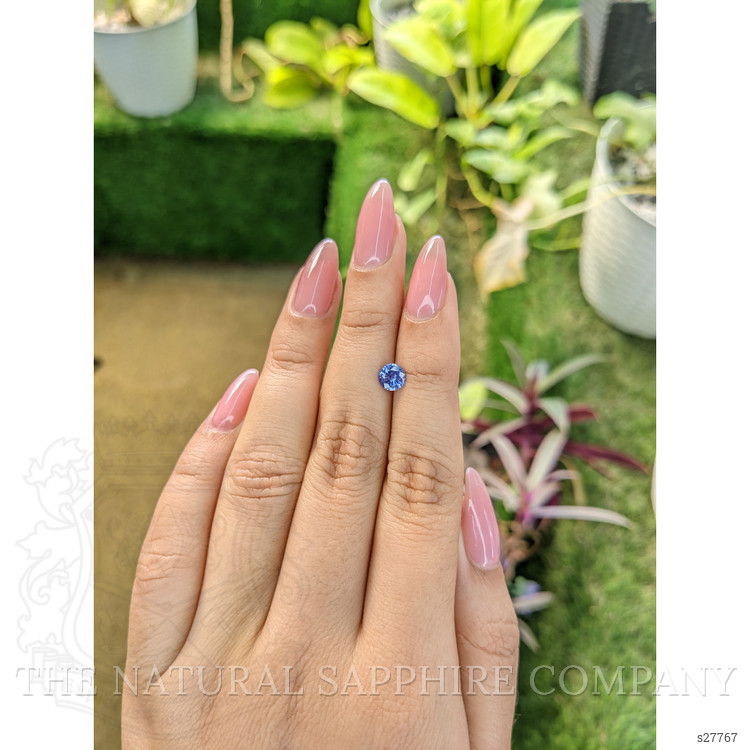 0.71 Ct. Blue Sapphire from Ceylon (Sri Lanka)