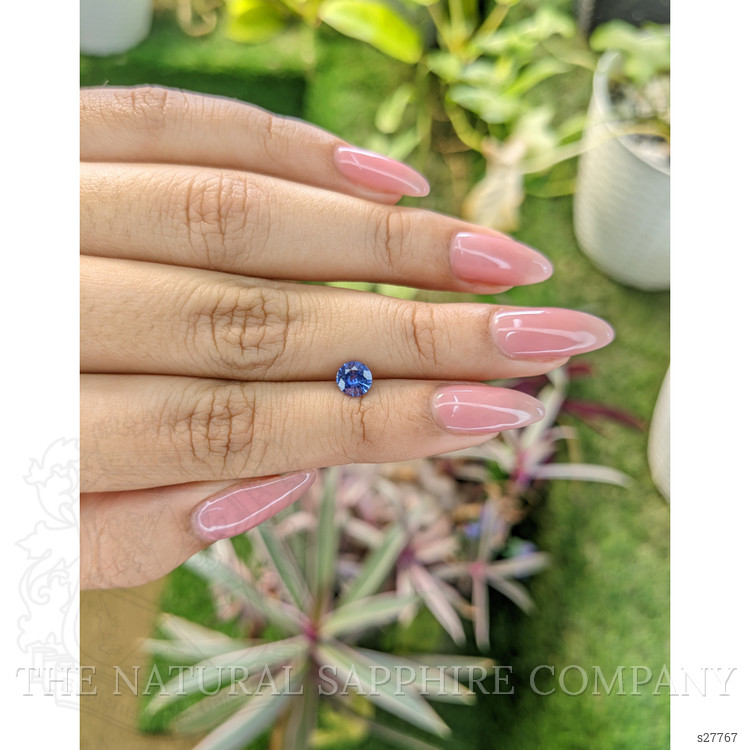 0.71 Ct. Blue Sapphire from Ceylon (Sri Lanka)