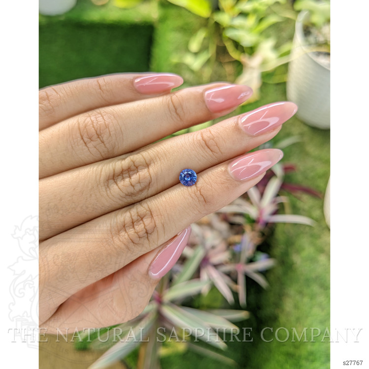 0.71 Ct. Blue Sapphire from Ceylon (Sri Lanka)