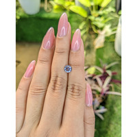 0.88 Ct. Blue Sapphire from Ceylon (Sri Lanka) Life Style