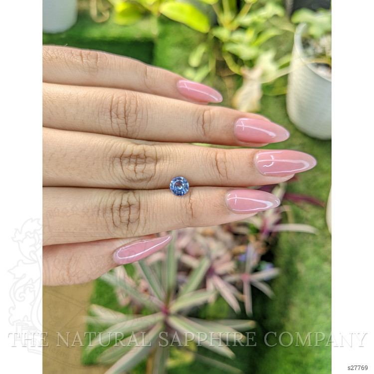 0.88 Ct. Blue Sapphire from Ceylon (Sri Lanka)