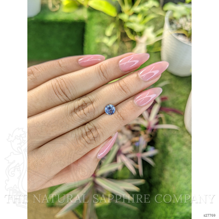 0.88 Ct. Blue Sapphire from Ceylon (Sri Lanka)