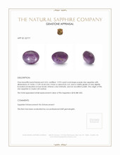 13.93 Ct. Sapphire from Ceylon (Sri Lanka) Appraisal