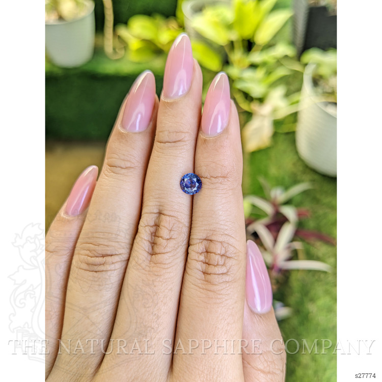 0.83 Ct. Blue Sapphire from Ceylon (Sri Lanka)