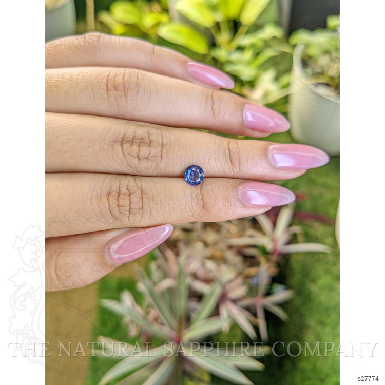 0.83 Ct. Blue Sapphire from Ceylon (Sri Lanka)