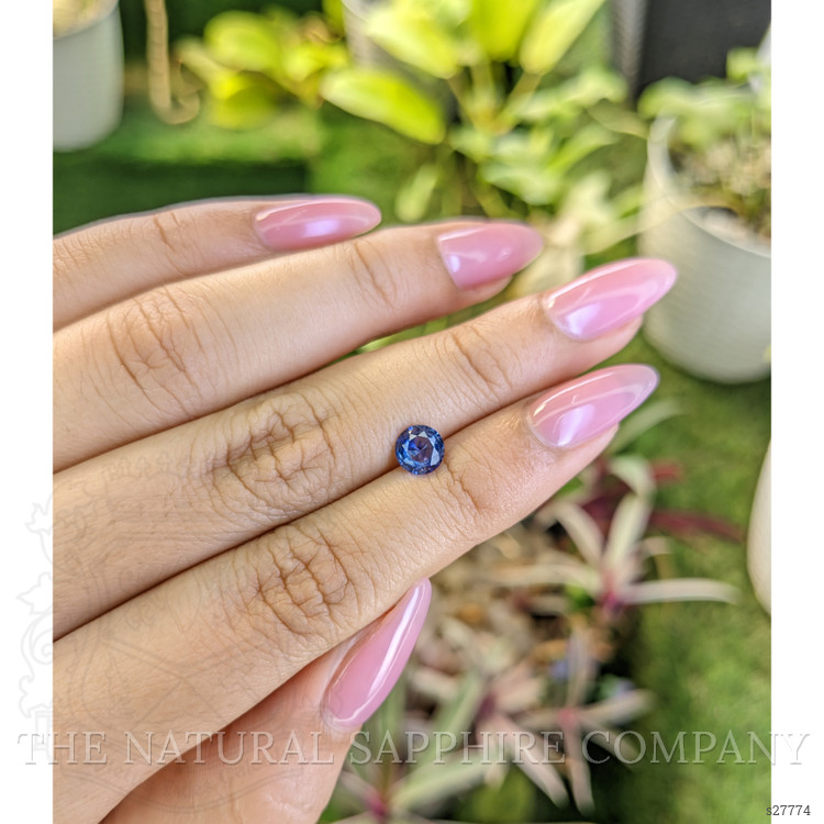 0.83 Ct. Blue Sapphire from Ceylon (Sri Lanka)