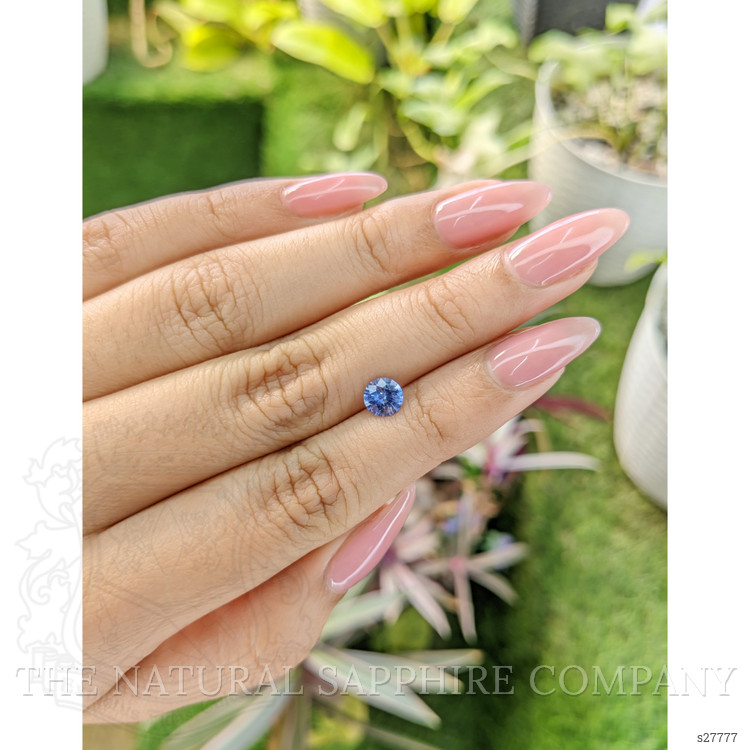 0.81 Ct. Blue Sapphire from Ceylon (Sri Lanka)