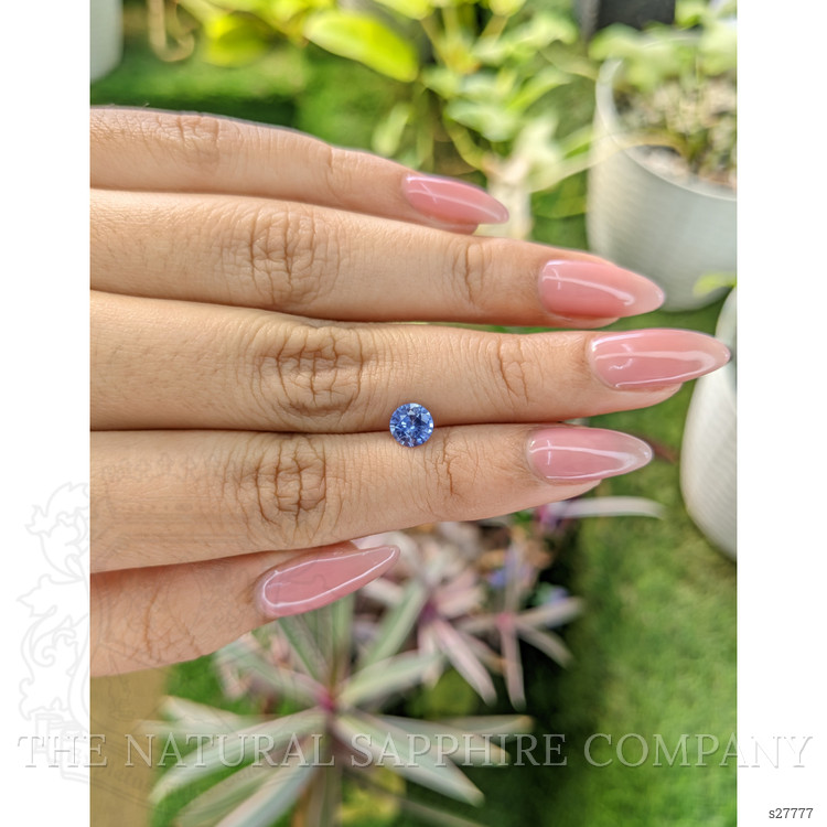 0.81 Ct. Blue Sapphire from Ceylon (Sri Lanka)