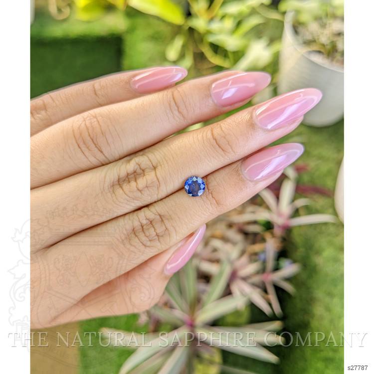 0.81 Ct. Blue Sapphire from Ceylon (Sri Lanka)