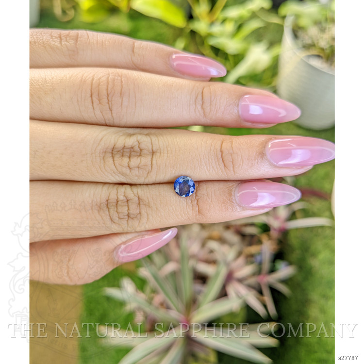 0.81 Ct. Blue Sapphire from Ceylon (Sri Lanka)