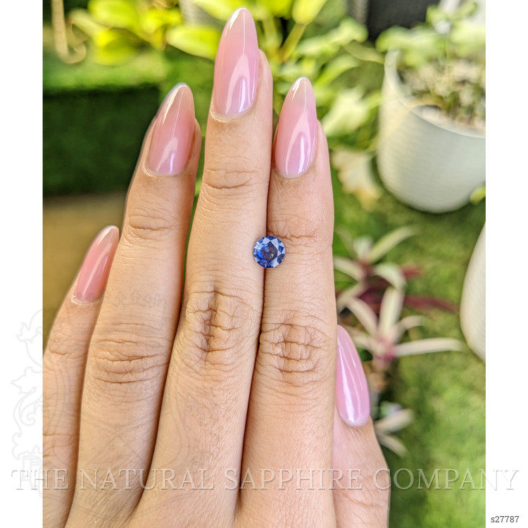 0.81 Ct. Blue Sapphire from Ceylon (Sri Lanka)