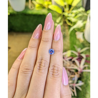 0.88 Ct. Blue Sapphire from Ceylon (Sri Lanka) Life Style