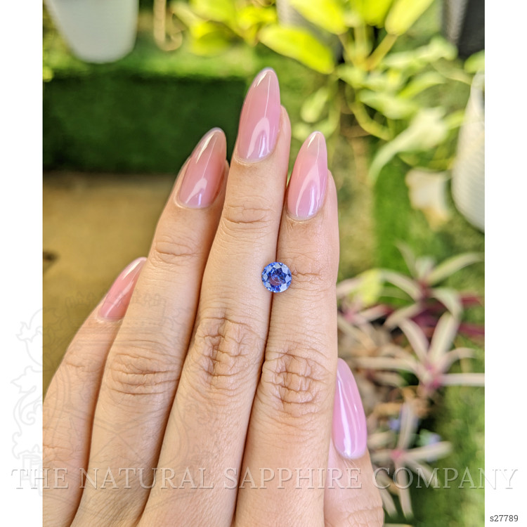0.88 Ct. Blue Sapphire from Ceylon (Sri Lanka)