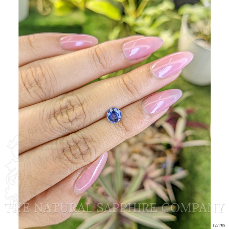 0.88 Ct. Blue Sapphire from Ceylon (Sri Lanka)