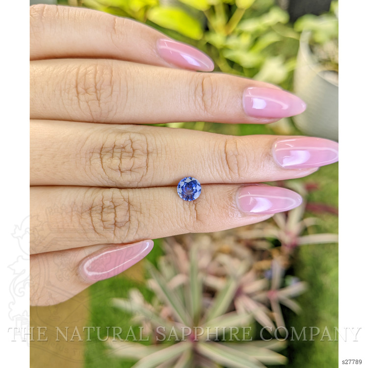 0.88 Ct. Blue Sapphire from Ceylon (Sri Lanka)