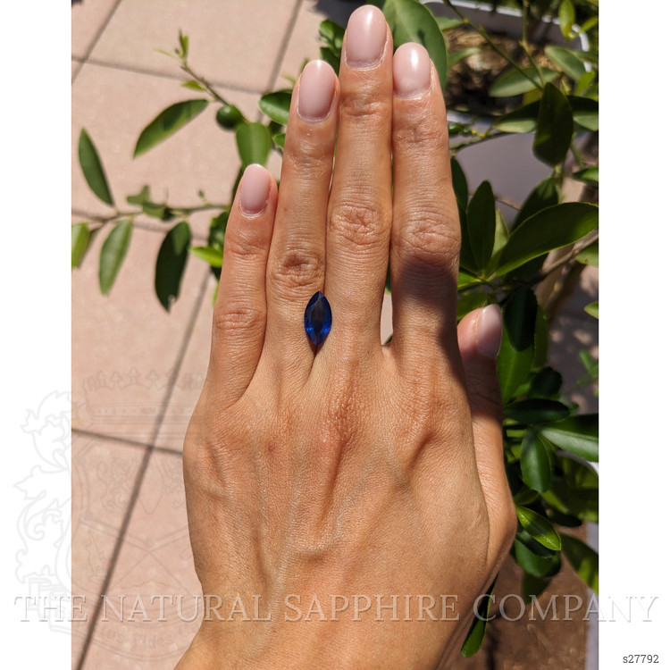 3.07 Ct. Blue Sapphire from Ceylon (Sri Lanka)