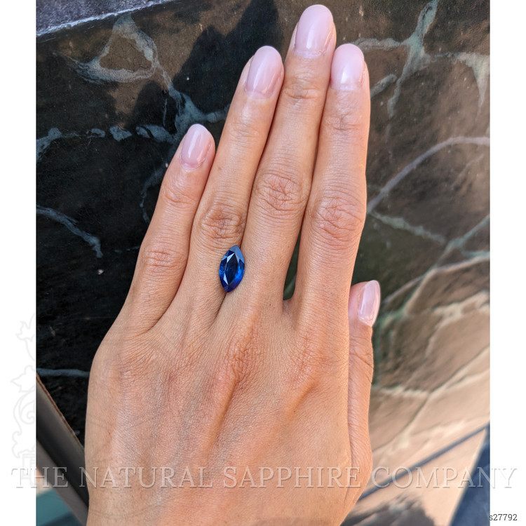3.07 Ct. Blue Sapphire from Ceylon (Sri Lanka)