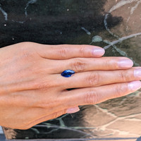 3.07 Ct. Blue Sapphire from Ceylon (Sri Lanka) Life Style