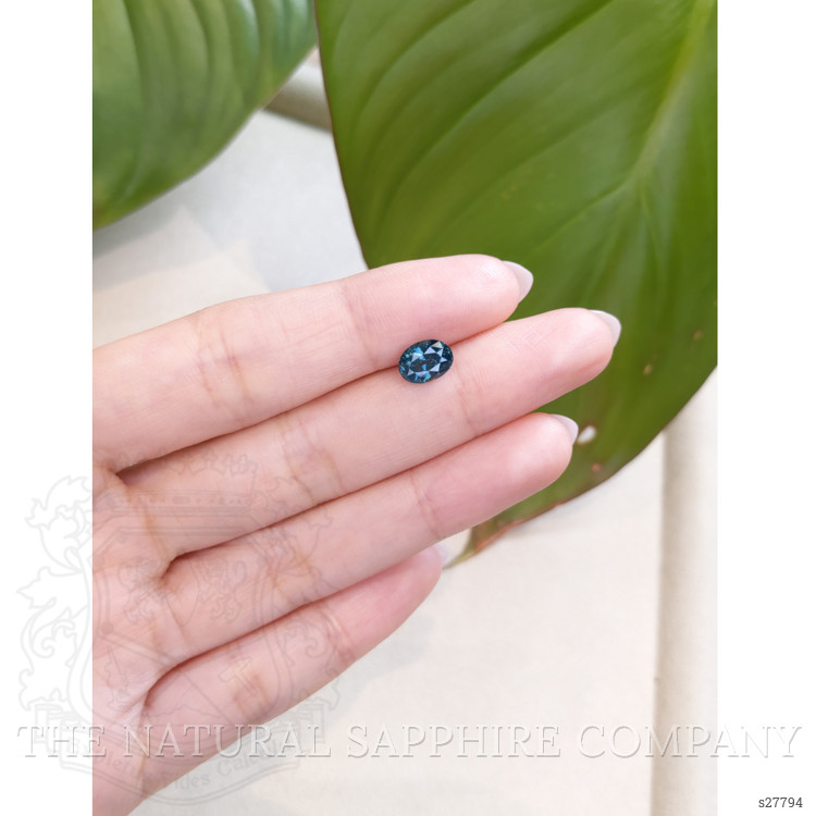 1.94 Ct. Greenish Blue Sapphire from Ceylon (Sri Lanka)