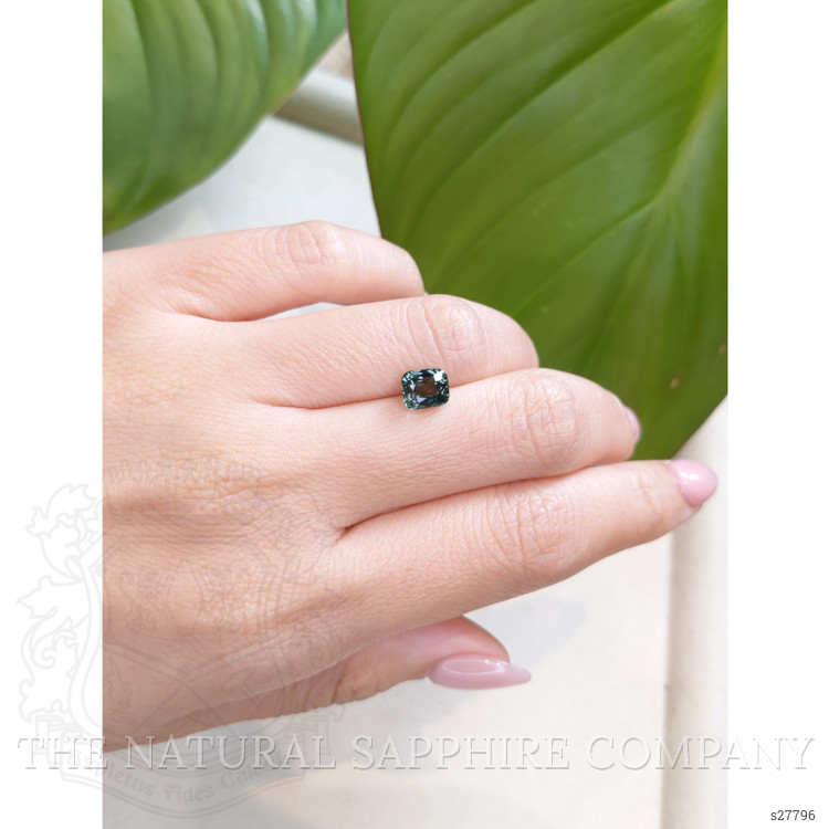 2.01 Ct. Bluish Green Sapphire from Ceylon (Sri Lanka)