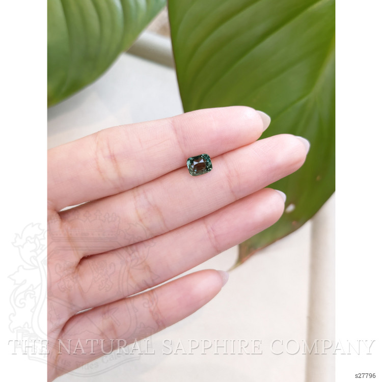 2.01 Ct. Bluish Green Sapphire from Ceylon (Sri Lanka)