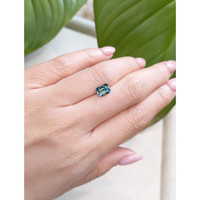 1.58 Ct. Bluish Green Sapphire from Ceylon (Sri Lanka) Life Style