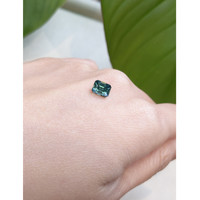 1.58 Ct. Bluish Green Sapphire from Ceylon (Sri Lanka) Life Style