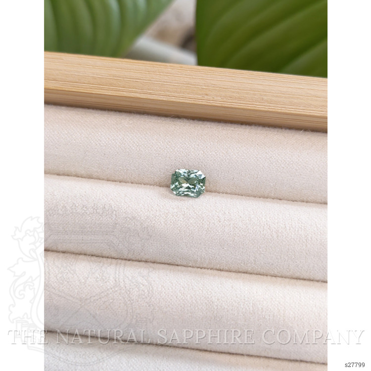 1.57 Ct. Bluish Green Sapphire from Ceylon (Sri Lanka)