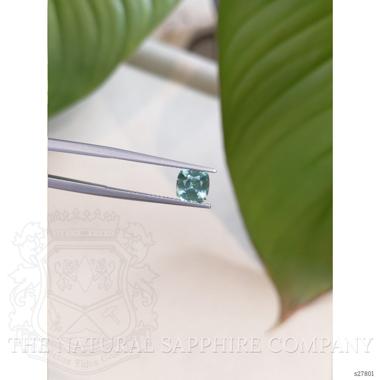 1.57 Ct. Greenish Blue Sapphire from Ceylon (Sri Lanka)
