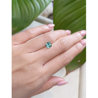 1.57 Ct. Greenish Blue Sapphire from Ceylon (Sri Lanka) Life Style