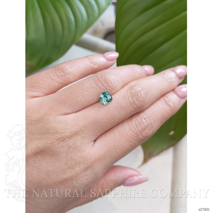 1.57 Ct. Greenish Blue Sapphire from Ceylon (Sri Lanka)