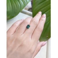 2.16 Ct. Bluish Green Sapphire from Ceylon (Sri Lanka) Life Style