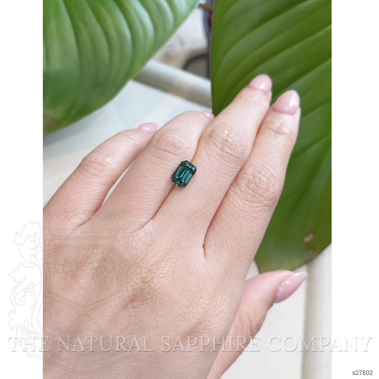 2.16 Ct. Bluish Green Sapphire from Ceylon (Sri Lanka)
