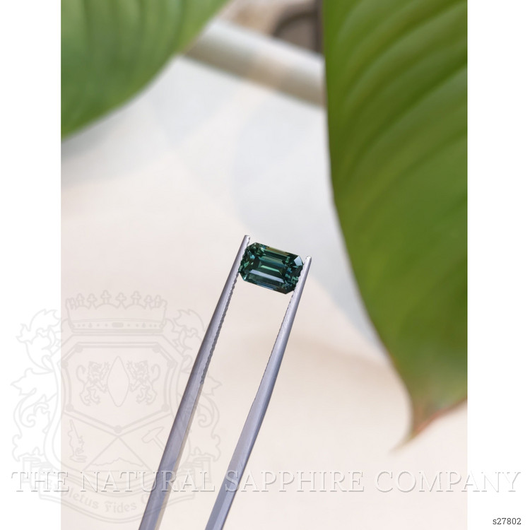 2.16 Ct. Bluish Green Sapphire from Ceylon (Sri Lanka)