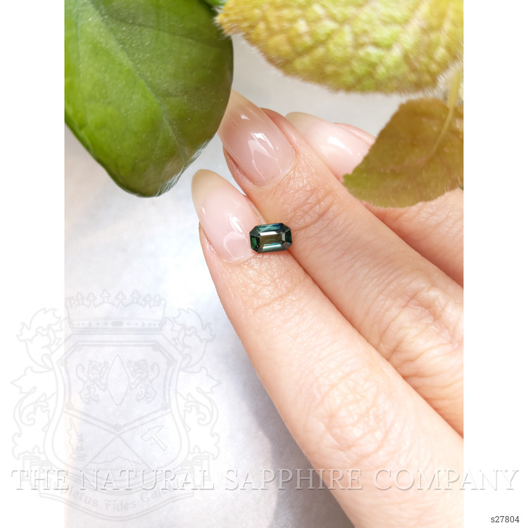 1.03 Ct. Bluish Green Sapphire from Ceylon (Sri Lanka)