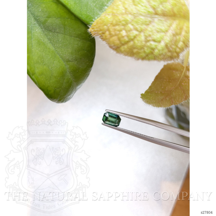 1.03 Ct. Bluish Green Sapphire from Ceylon (Sri Lanka)