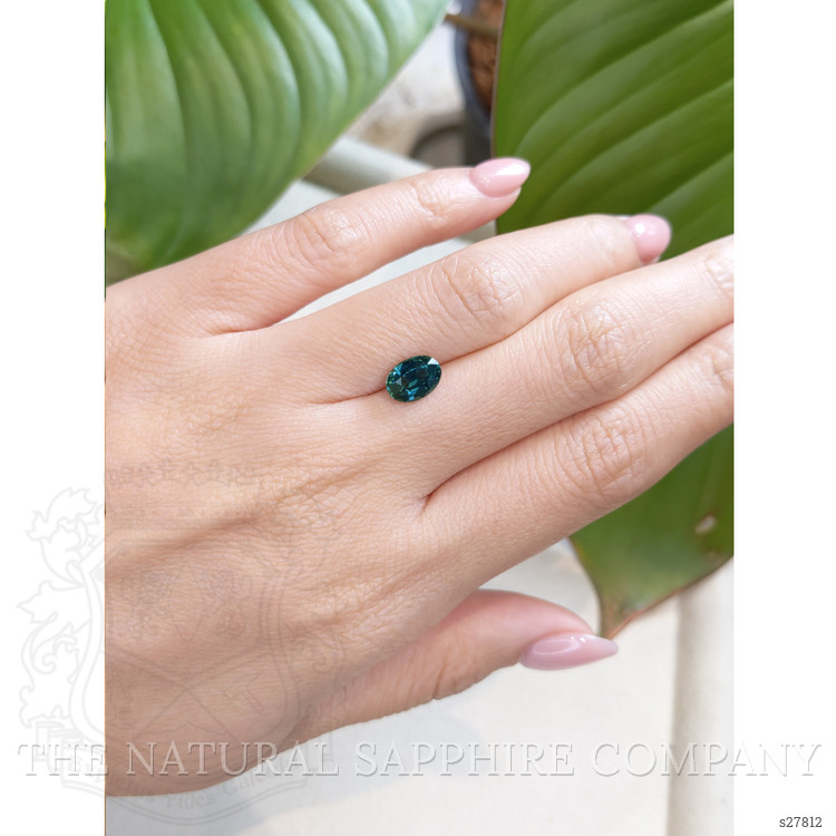 1.88 Ct. Greenish Blue Sapphire from Ceylon (Sri Lanka)
