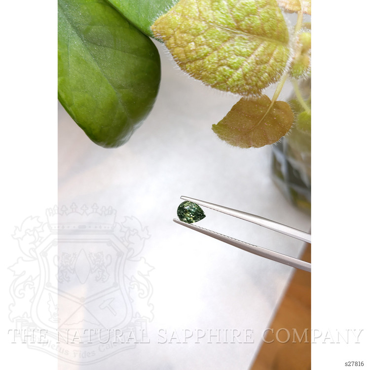 1.01 Ct. Green Sapphire from Ceylon (Sri Lanka)