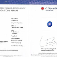 25.17 Ct. Blue Star Sapphire from Ceylon (Sri Lanka) Scan Report