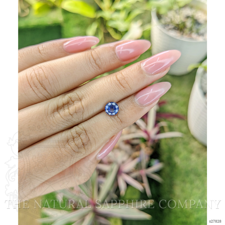 1.23 Ct. Blue Sapphire from Ceylon (Sri Lanka)