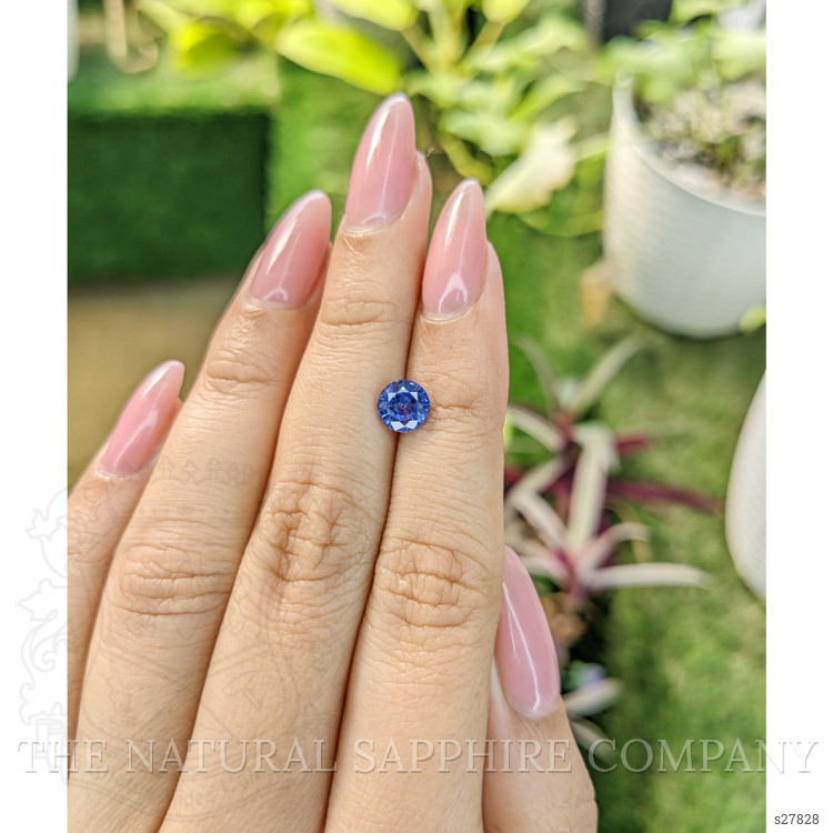 1.23 Ct. Blue Sapphire from Ceylon (Sri Lanka)